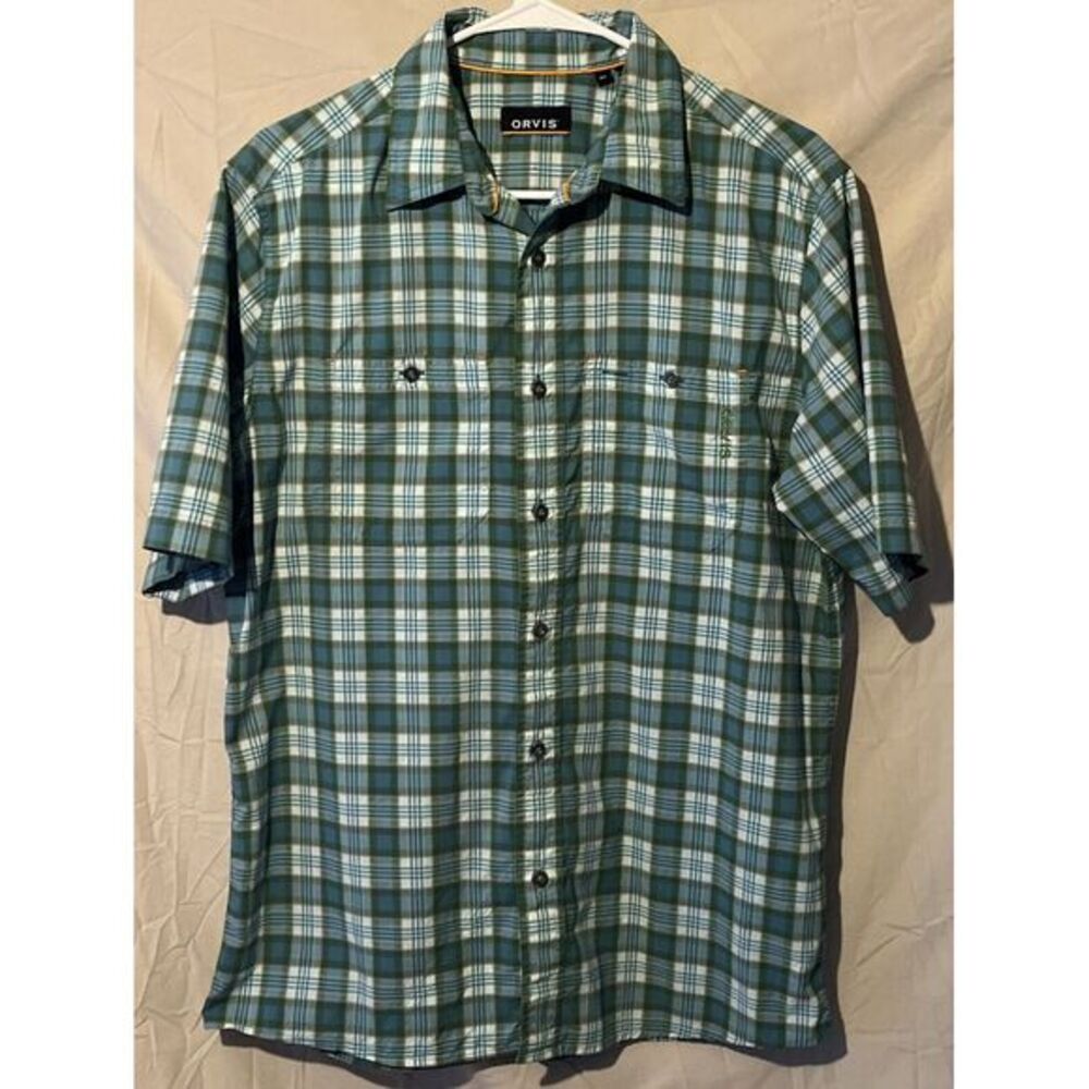 Orvis Men's Short Sleeve Button Up Great‎ Colors Size Med